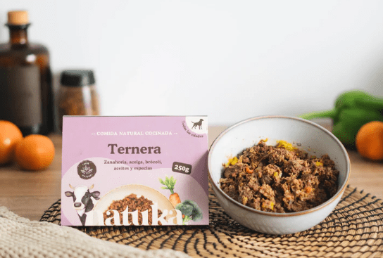 ENRASTADOG Comida cocinada para perros NATUKA DIETA COCINADA ternera 250