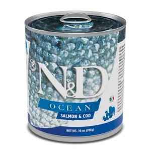 ENRASTADOG Comida para perros FARMINA ND DOG OCEAN SALMON BACALAO 285GR