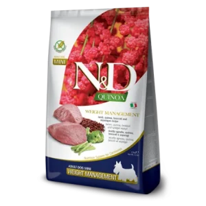 ENRASTADOG PELUQUERIA CANINA FARMINA ND DOG QUINOA WEIGHT MANAGEMENT ADULT MINI 2,5 KG