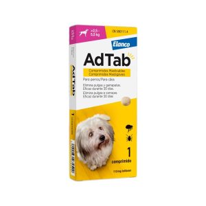 Enrastadog AdTab Comprimidos masticables antiparasitarios para perros de 2,5 - 5,5 Kg (1 ó 3 unidades)