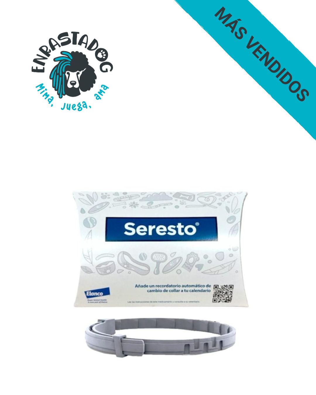 SERESTO Collar antiparasitario para perros de más de 8 kg enrastadog