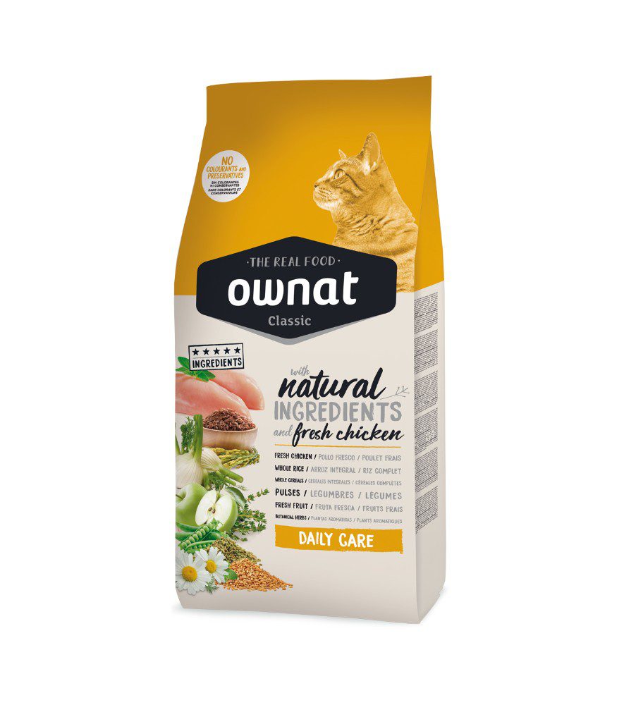 enrastadog Comida para gatos OWNAT CLASSIC DAILY CARE (400 gr, 1,5 kg, 4kg o 15 kg)