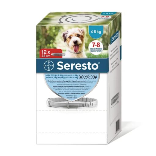 enrastadog Seresto menos de 8 Kg – Collar antiparasitario para perros
